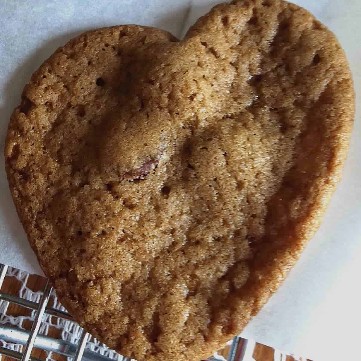 Your favorite recipe is a heart shaped chocolate chip cookie.