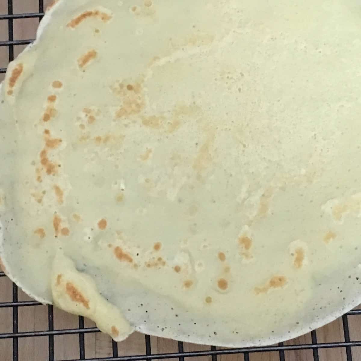 Cooked crepe.