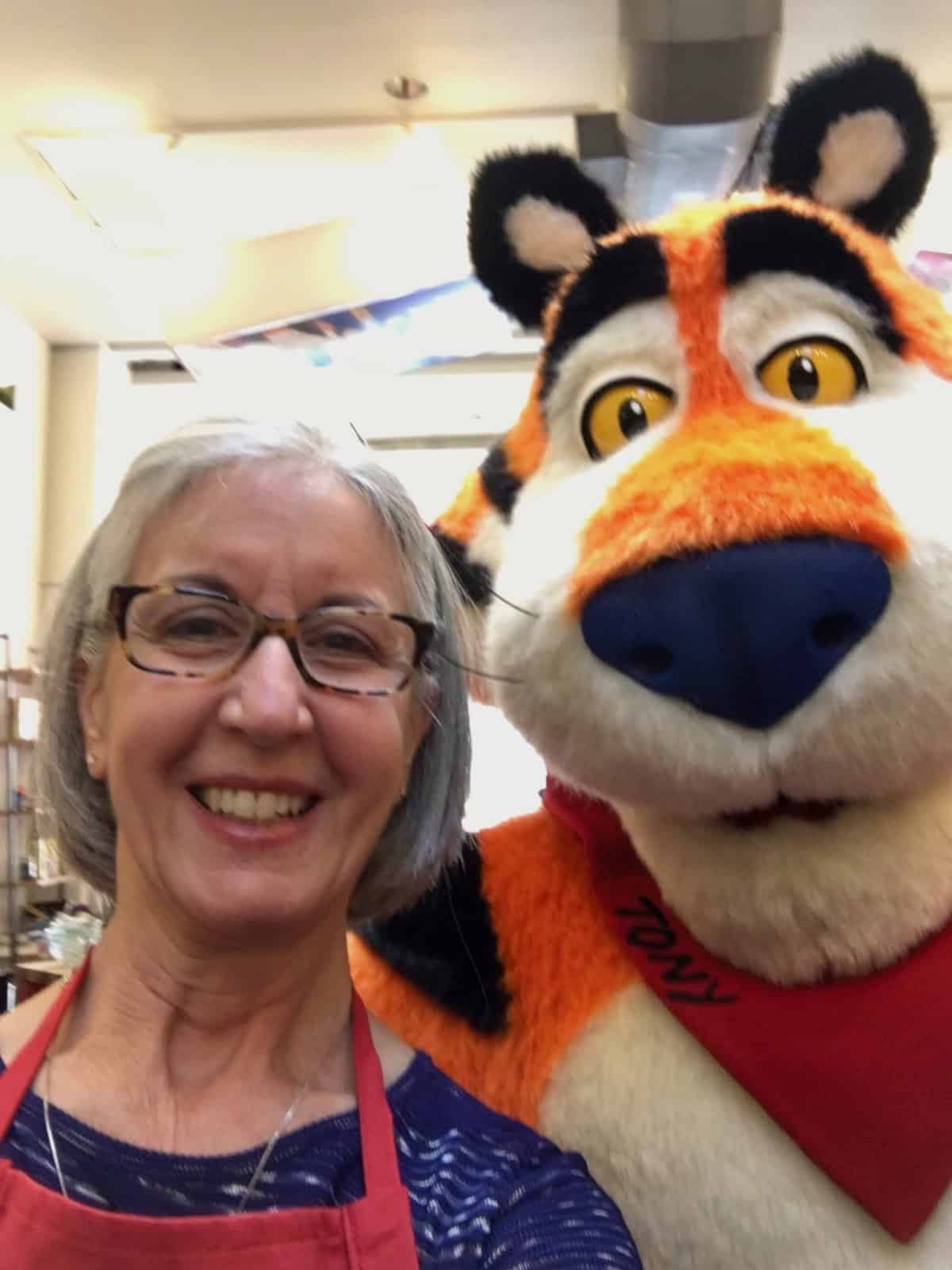 Thanks in 2018 for Kellog's competition me with Tony the Tiger.