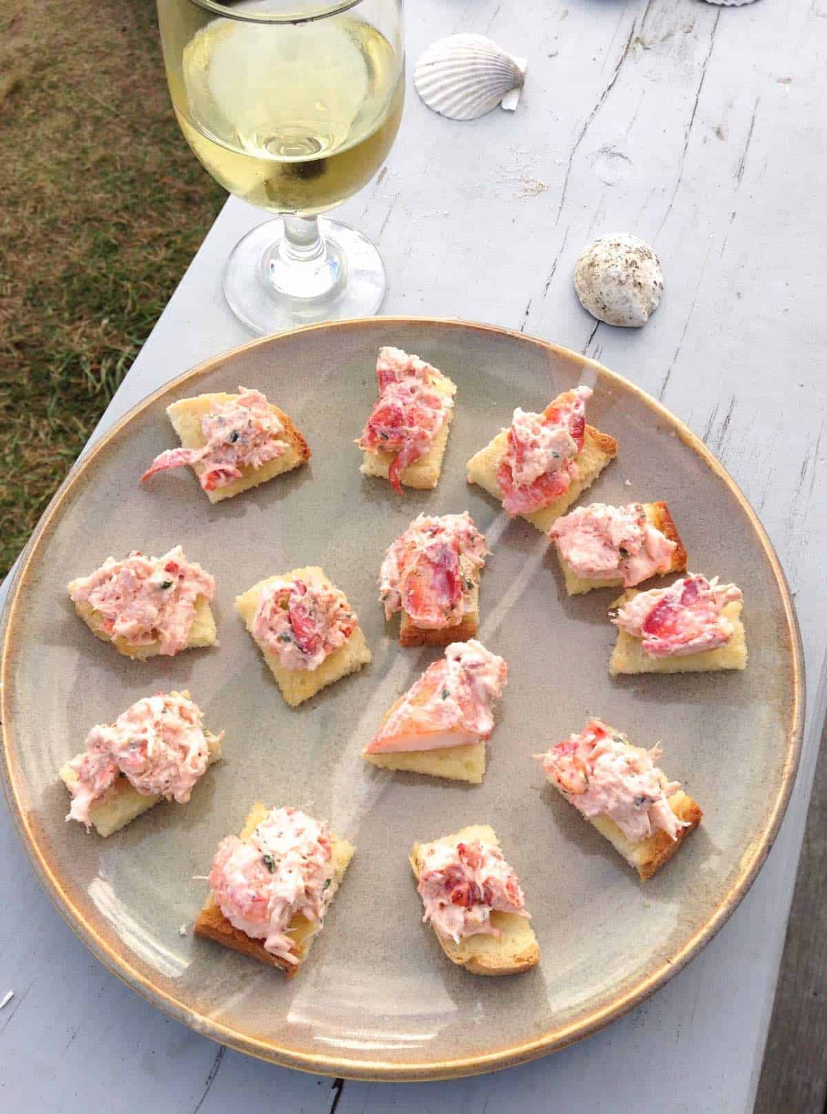 Lobster crostini.