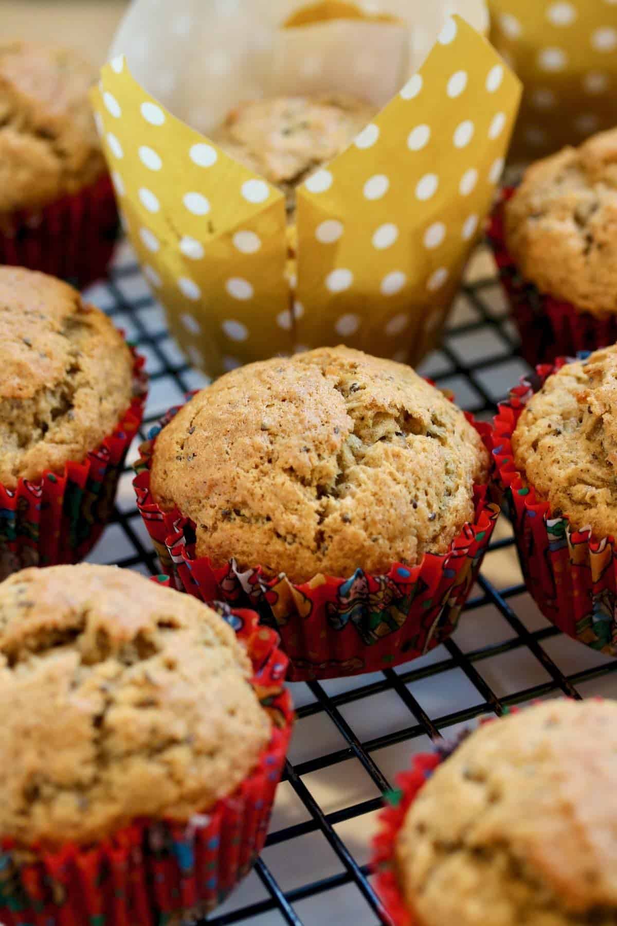 Cooling down muffins.