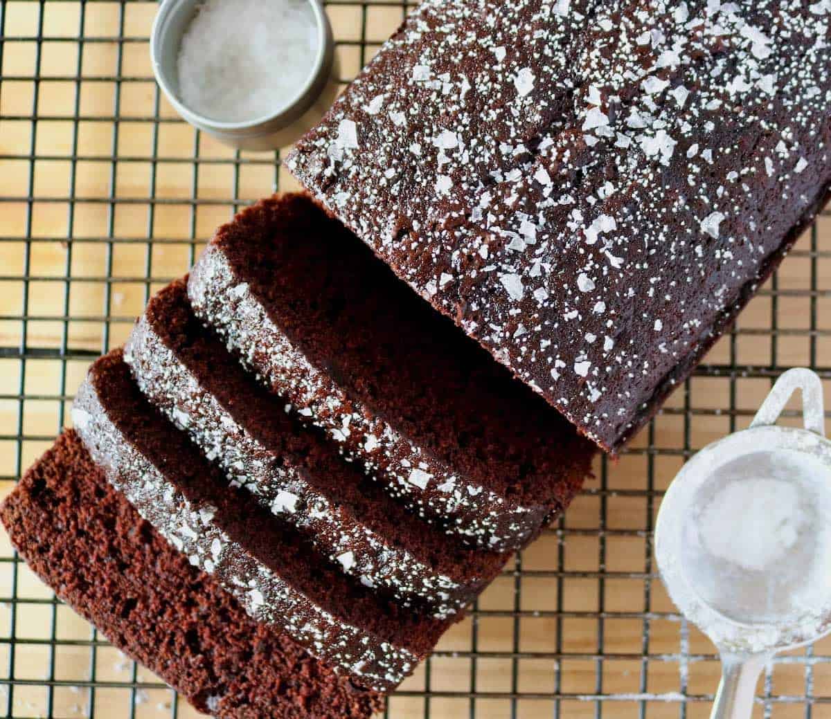 Rich Chocolate Loaf Cake with Chocolate Glaze