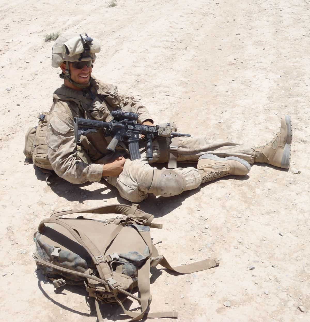 My son in Afghanistan.