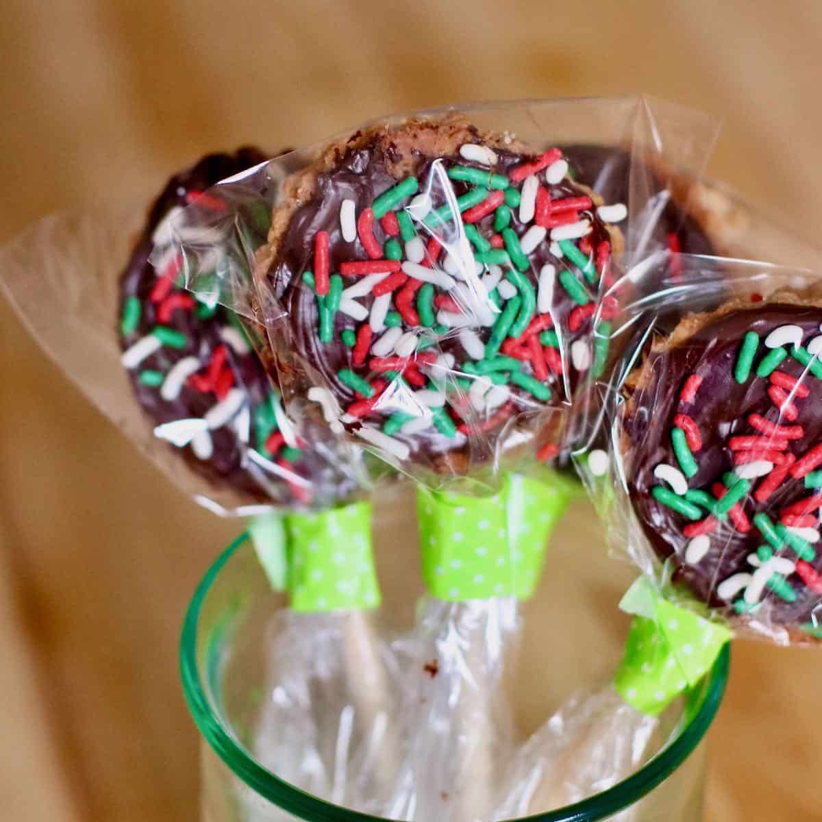 sweetest little pie pops wrapped for gift giving