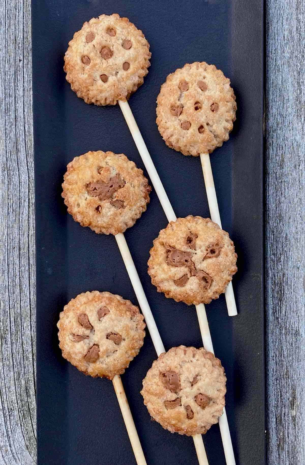 tray of sweetest little cookie pops